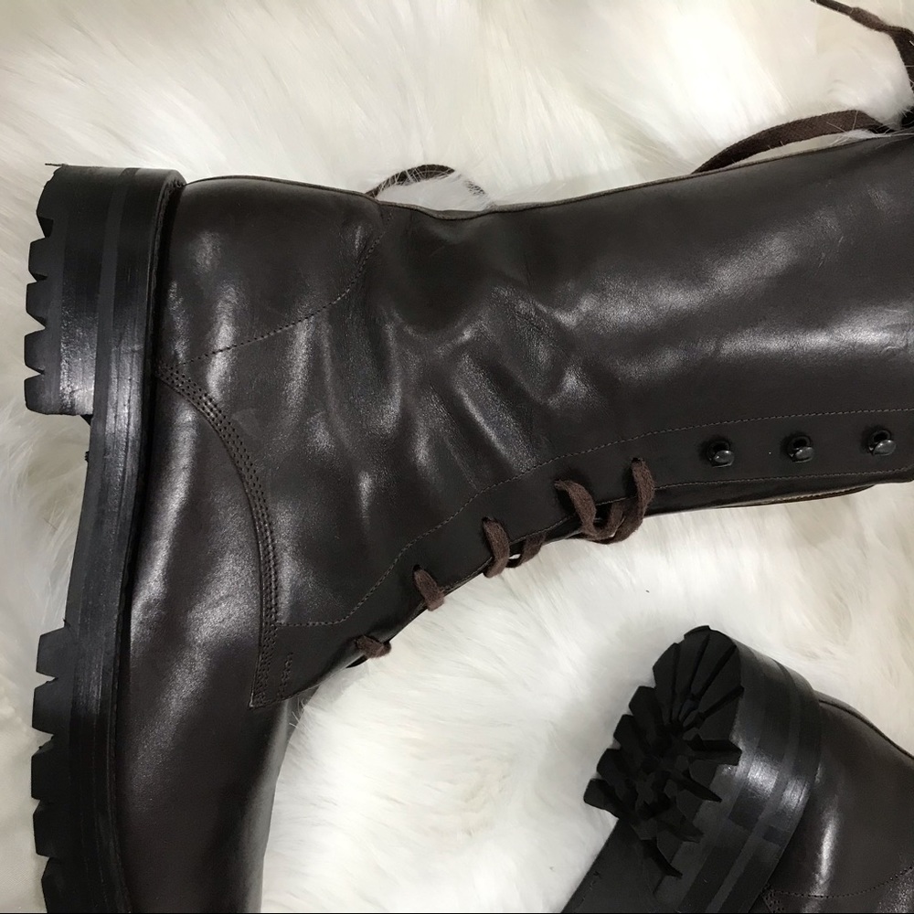 Ann Demeulemeester chocolate combat boots - Picture 5 of 6